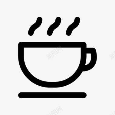 咖啡杯子早上好图标图标
