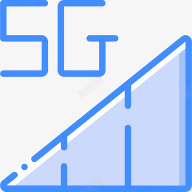 5G5g移动接口4蓝色图标图标