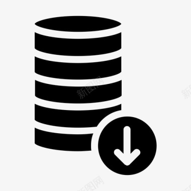 托管服务器机架数据库大型机服务器图标图标