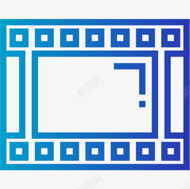 胶片带摄像机13渐变图标图标