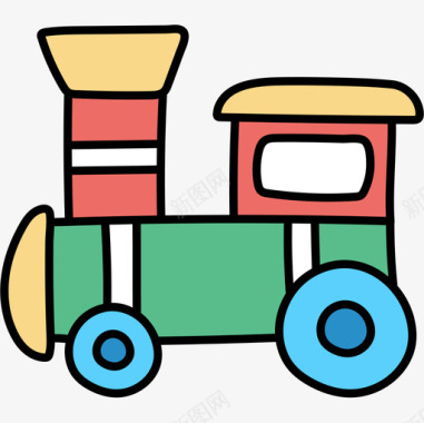 14儿童玩具火车图标图标
