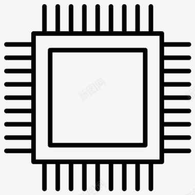 降低50处理器计算机技术加粗线集50图标图标