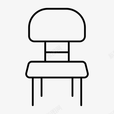 对椅椅子坐椅等候椅图标图标