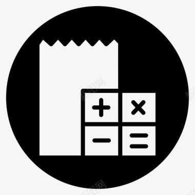 收据帐单预算发票图标图标