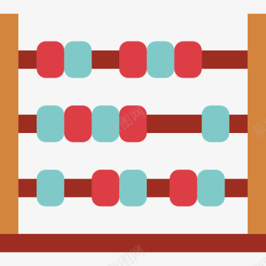 算盘矢量图算盘玩具童年公寓图标图标