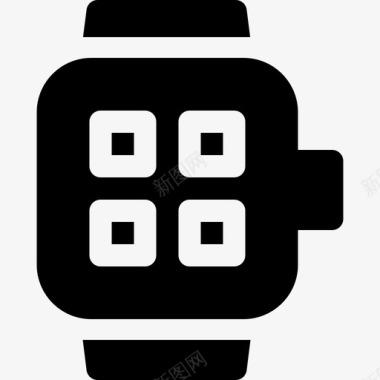 健身icon智能手表健身房60填充图标图标