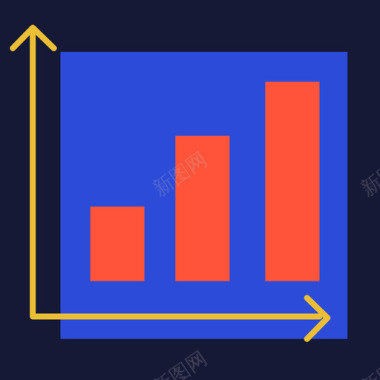 简约商务封面图表图标