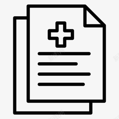 医疗保健医疗文档医疗保健图标图标