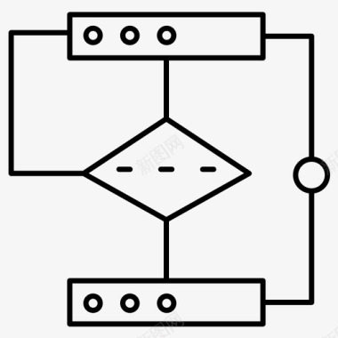 装修流程图标流程图图表网络图标图标