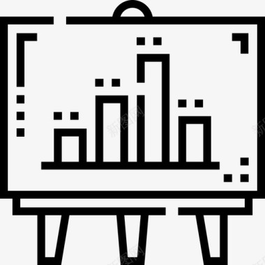 创业融资陈述创业公司21直线型图标图标