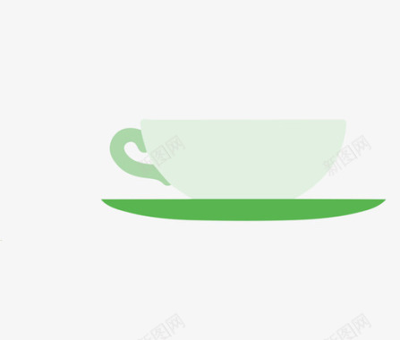 多色背景茶杯图标