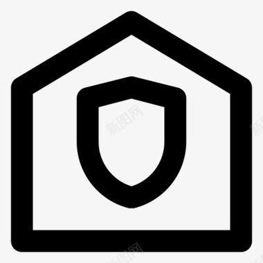 小房子免抠小房子安全屋房地产图标图标