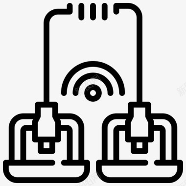 电脑数据矢量数据链笔记本电脑笔记本图标图标