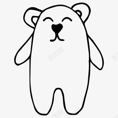 熊熊动物卡通图标图标
