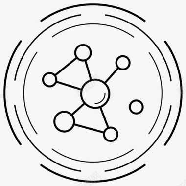 智能准星人工智能算法机器学习神经网络图标图标