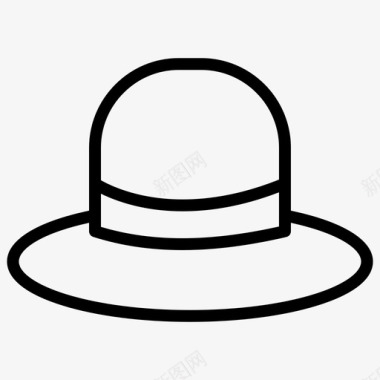 帽子连衣裙服饰图标图标