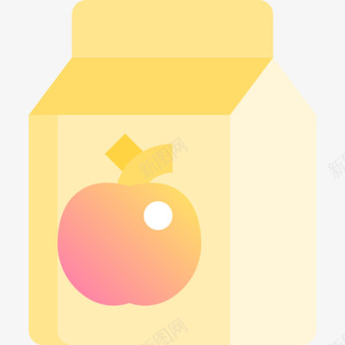 果汁幼儿园29黄色图标图标