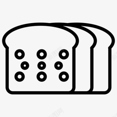 面包食品超级市场常规系列92图标图标