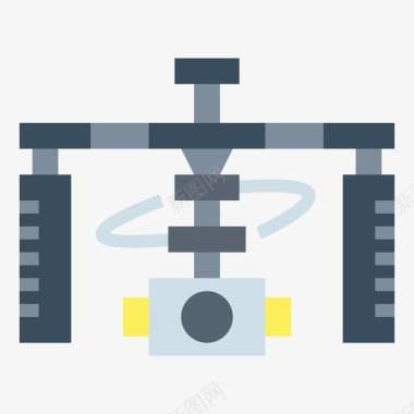 稳定稳定器摄像机33平面图标图标