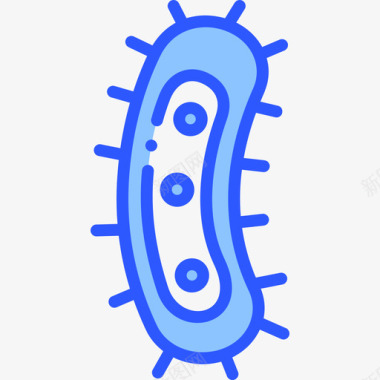蓝色细菌细菌医学193蓝色图标图标
