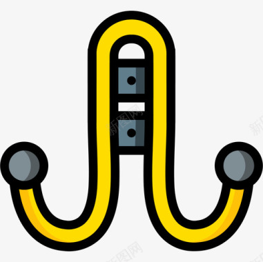 矢量挂架挂架五金件5线性颜色图标图标