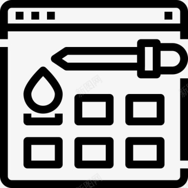 色彩应用色彩师应用程序浏览器图标图标