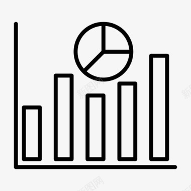 矢量程序图表条形图业务图标图标