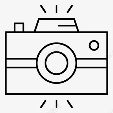 相机古董相机摄影图标图标