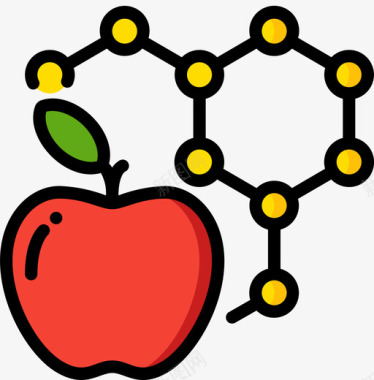 转基因遗传学和生物工程5线性颜色图标图标