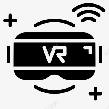 VR虚拟空间Vr智能技术12填充图标图标