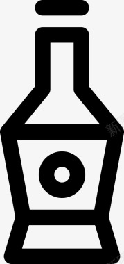 瓶装饮料玻璃图标图标