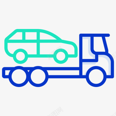 汽车轮廓汽车汽车服务36轮廓颜色图标图标