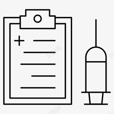 水彩文件笔记剪贴板文件医疗图标图标