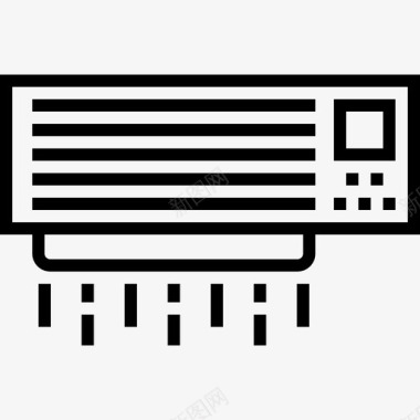 空调海报空调家具46线性图标图标