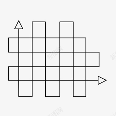 迷宫人脑箭头方向交叉点图标图标