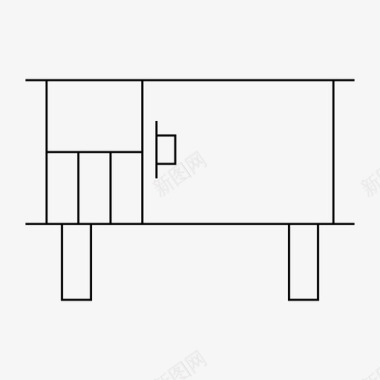 橱柜海报橱柜壁橱家具图标图标