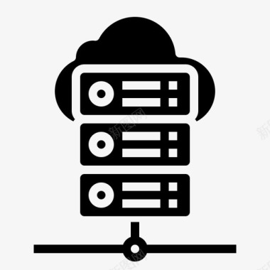 托管服务器机架服务器全局托管图标图标