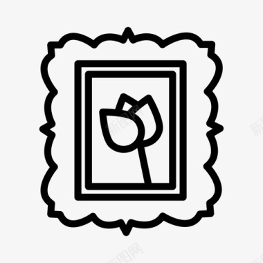 装饰性家居71直线型图标图标