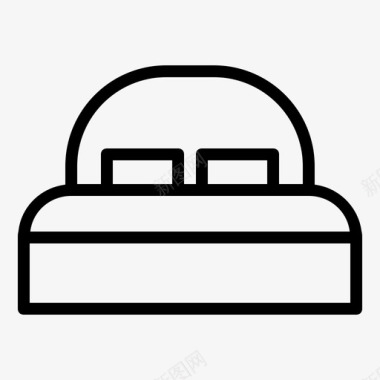 大床卧室双人床图标图标