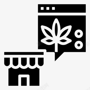 高级钢笔在线商店大麻高级图标图标