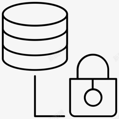 安全隐私数据保护数据隐私数据库图标图标