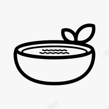西班牙玉米粥碗早餐图标图标
