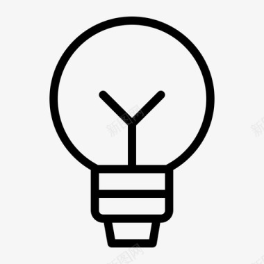 田园灯灯泡的想法灯灯泡图标图标