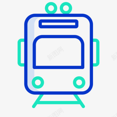 地铁路线矢量地铁交通134轮廓颜色图标图标