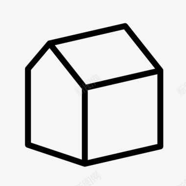 积木屋3d立方体图标图标