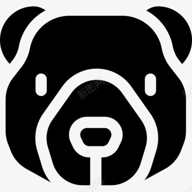 熊熊动物68填充物图标图标