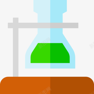 清除33烧瓶化学33扁平图标图标
