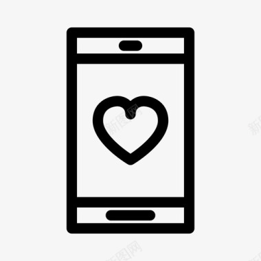 智能手机手机情侣图标图标