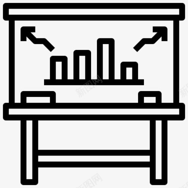 白板白板学院17直线图标图标