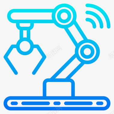 机械键盘机械臂智能技术14梯度图标图标